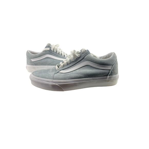 Vans Old Skool Pig Suede Blue Fog/True White Womens 8.5 - Picture 9 of 9